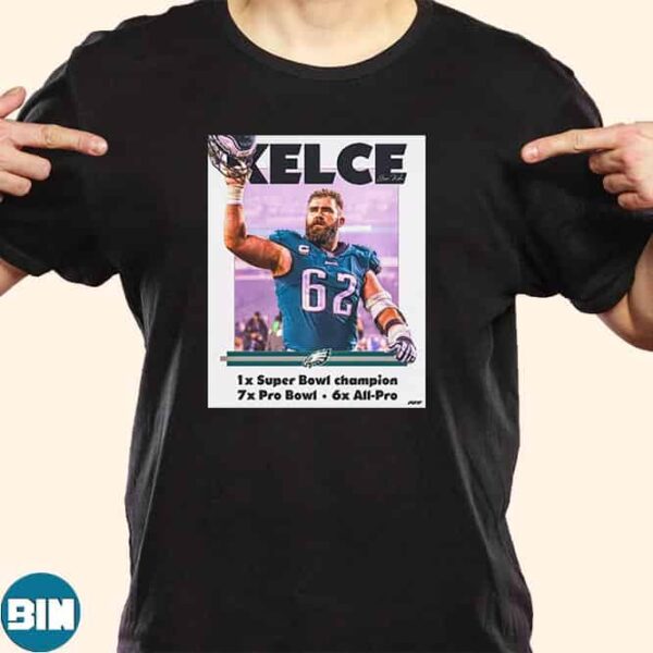 Jason Kelce’s Career In Philadelphia Eagles Super Bowl Champion Pro Bowl All-pro Unisex T-Shirt