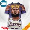 40000 Career Points For LeBron James Los Angeles Lakers NBA Poster Canvas 3D T-Shirt