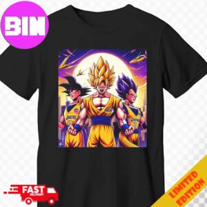 Los Angeles Lakers Dragon Ball Goku And Vegeta Super Saiyan Form Akira Toriyama Unisex T-Shirt