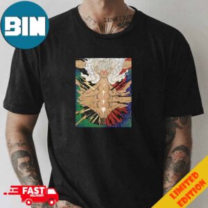 Luffy Gear 5 Sun God Nika In One Piece Painted By Justin96636 T-Shirt
