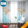 Prada Blue Skies Fashion And Style Home Decorations For Living Room Window Curtain