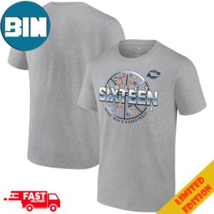 Men’s Fanatics Branded Heather Gray 2024 NCAA Men’s Basketball Tournament March Madness Sweet Sixteen Catch and Shoot T-Shirt