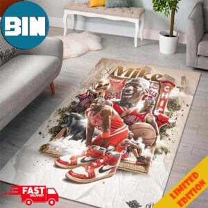 Michael Jordan The GOAT NBA Chicago Bulls Home Decor Rug Carpet