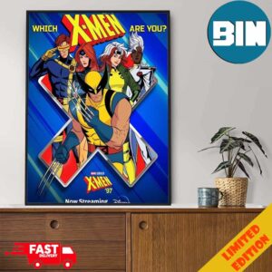 New Official Poster For X Men 97 Which X Men Are You Poster Canvas