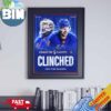 New York Rangers Are The First Team To Clinch A Spot In The Stanley Cup Playoffs 2024 NHL Poster Canvas
