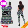 Nike Logo Painting Colorful Pattern For Women Combo 2 For Gymer Tank Top And Leggings