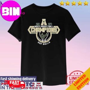 Official 2024 Aac Men’s Basketball Regular Season Champions South Florida Bulls Unisex T-Shirt Hoodie Long Sleeve Sweater Fan Gifts
