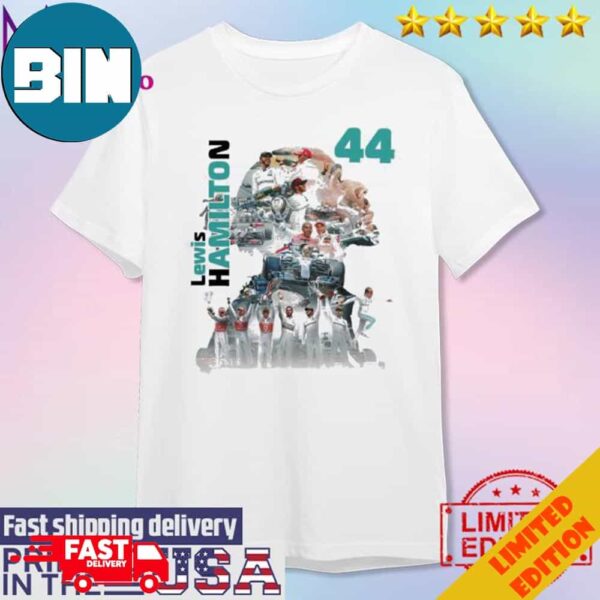 Official Lewis Hamilton 44 Mercedes F1 Unisex T-Shirt Hoodie Long Sleeve Sweater Fan Gifts