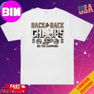 Official Purdue Basketball Back-To-Back Big Champions 2024 T-Shirts