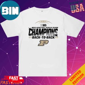 Official Purdue Boilermakers Men’s Basketball 2024 BIG 10 Regular Season Champions T-Shirt