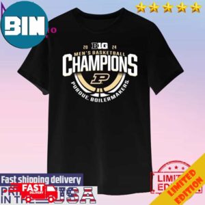 Official Purdue Boilermakers Unisex 2024 Big Ten Men’s Basketball Regular Season Champions Locker Room Unisex T-Shirt Hoodie Long Sleeve Sweater Fan Gifts