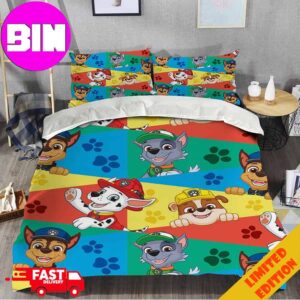 Paw Patrol Duvet Cover And Pillow Cases Cute Home Decor For Kids Bedding Set Twin