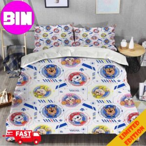 Paw Patrol Duvet Cover And White Background Home Decor For Kids Bedding Set Twin