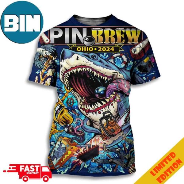 Pinbrew Ohio Tour 2024 Limited 3D T-Shirt