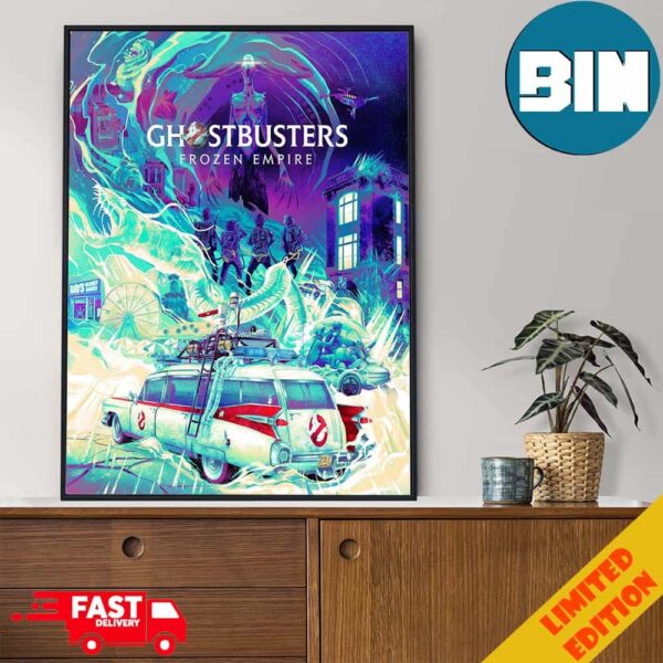 Poster Art For Ghostbusters Frozen Empire Poster Canvas