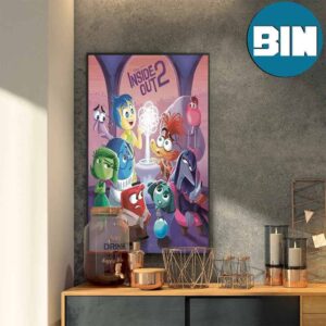 Poster For Disney Pixar Inside Out 2 Hits Theaters 3 Months From June 14 Home Decor Poster Canvas