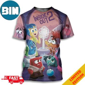 Poster For Disney Pixar Inside Out 2 Hits Theaters 3 Months From June 14 Unisex 3D T-Shirt