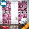 Prada Twinkle Pink Background Fashion And Style 2024 Home Decor Living Room Bed Room Family Decorations Window Curtain