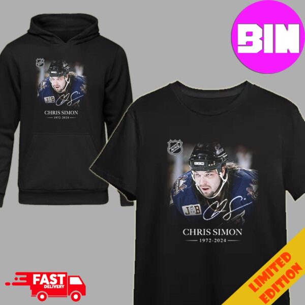 RIP Chris Simon 1972-2024 Stanley Cup Champion NHL Enforcer Passed On To The Spirit World On Monday At The Age Of 52 Unisex Hoodie T-Shirt