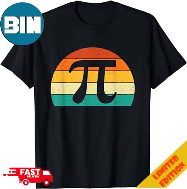 Retro Pi Symbol Math Lover Science Pi Day Unisex T-Shirt