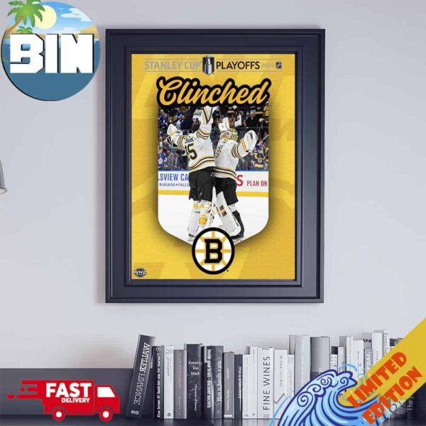 Stanley Cup Playoff NHL 2024 Appearances For The Boston Bruins Poster Canvas