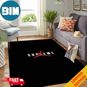 Supreme And Air Jordan The Perfect Combination Luxury Brand For Living Room Home Decor Rug Carpet