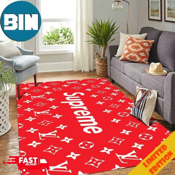 Supreme X Louis Vuitton For Living Room Home Decor Rug Carpet