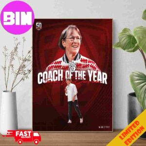 Tara VanDerveer Coach Of The Year 2024 Of Stanford Cardinal WBB Poster Canvas