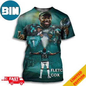 Thank You Eagles Fletcher Cox Retirement After 12 Seasons 3D T-Shirt
