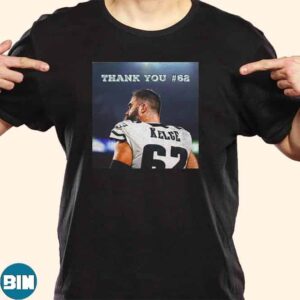 Thank You Jason Kelce Number 62 A Philadelphia Legend NFL Unisex T-Shirt