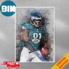 Thank You Philadelphia Eagles Fletcher Cox Retirement After 12 Seasons Poster Canvas