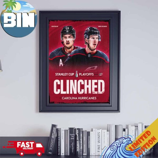 The Carolina Hurricanes Are Headed Back To The Stanley Cup Playoffs 2024 NHL Poster Canvas