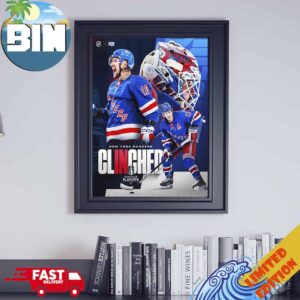 The New York Rangers Have Punched Their Ticket To The Stanley Cup Playoffs  2024 NHL Poster Canvas