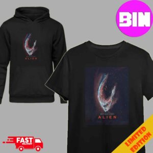 The Poster Original Of Alien Film For Alien Romulus Obly In Theaters On August 16 2024 Hoodie T-Shirt Unisex