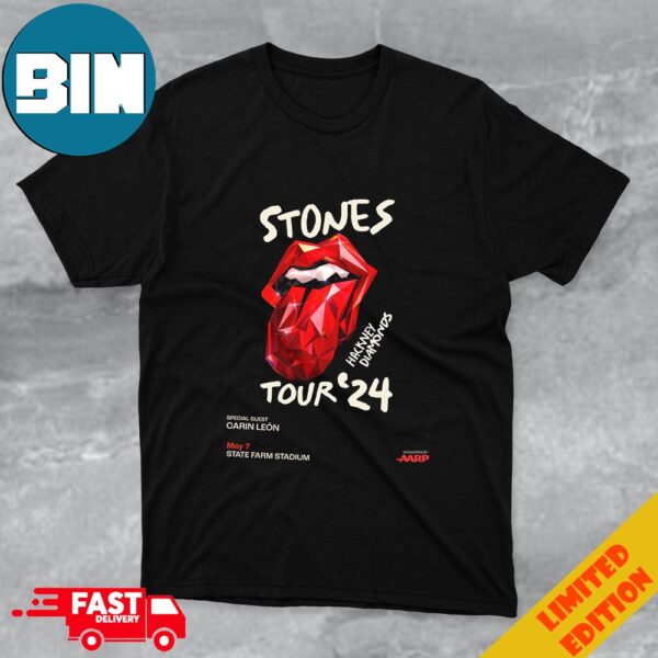 The Rolling Stones to Announce Carin Leon Will Open The Show At State Farm Stadium In Glendale AZ on May 7 T-Shirt