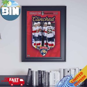 Time To Hunt For The Florida Panthers Have Clinched A Spot In The Stanley Cup Playoffs 2024 NHL Poster Canvas