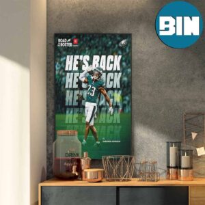 Welcome Back CJ Gardner-Johnson To Philadelphia Eagles Home Decor Poster Canvas