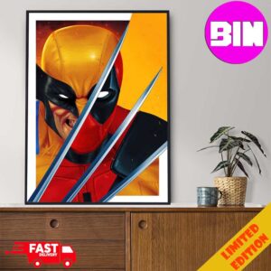Awesome Poster New Trailer For Deadpool And Wolverine Poster Canvas Home Decor