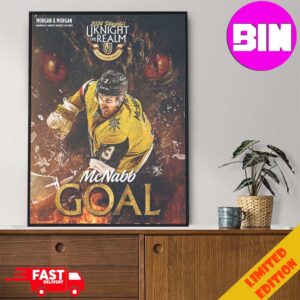 Brayden McNabb Goal 2024 Playoffs Uknight The Realm Vegas Golden Knights NHL Poster Canvas Home Decor