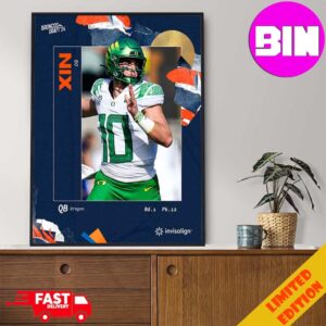 Broncos Draft 24 Bo Nix Welcome To Denver Broncos NFL Home Decor Poster Canvas