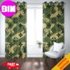 Camo Style Louis Vuitton Fashion And Style Home Decor Window Curtain