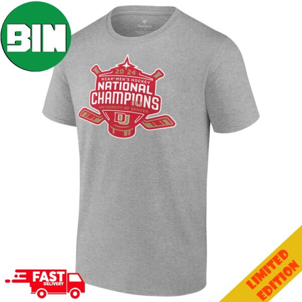 Denver Pioneers Fanatics Branded 2024 NCAA Men’s Hockey National Champions Line Change T-Shirt