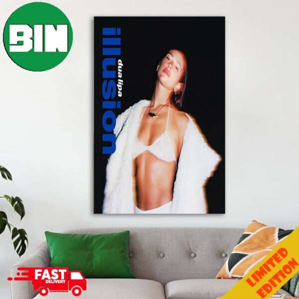 Dua Lipa New Single Album Cover Illusion Home Decor Poster Canvas