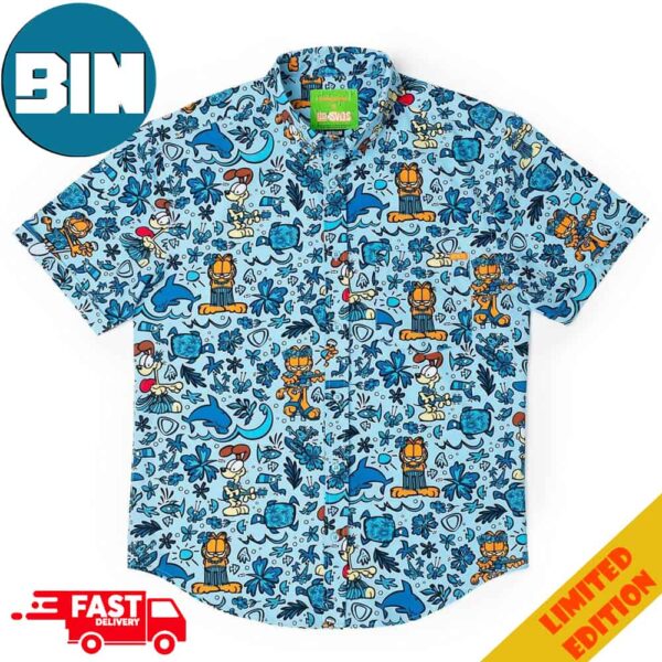 Garfield Island Wilin RSVLTS Summer Hawaiian Shirt