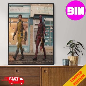Hugh Jackman As Wolverine And Ryan Reynolds As Deadpool In Deadpool And Wolverine Home Decor Poster Canvas