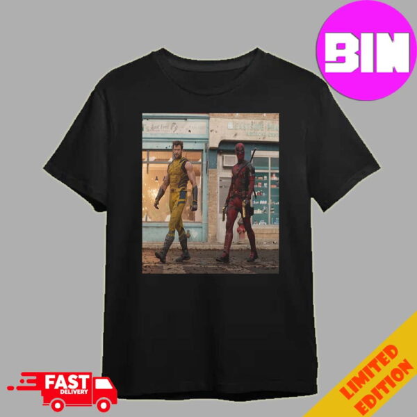 Hugh Jackman As Wolverine And Ryan Reynolds As Deadpool In Deadpool And Wolverine Unisex T-Shirt