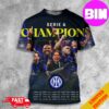 Inter Milan Are Serie A Champions 2023-2024 Congratulations 3D T-Shirt