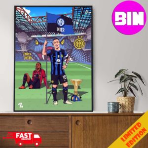 Inter Milan Are The Serie A Champions 2024 Poster Canvas Home Decor