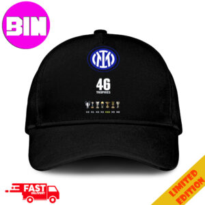 Inter Milan Now Have One More Serie A Title Congratulations Serie A With 46 Trophies And Title Inter Milan Classic Hat-Cap Snapback