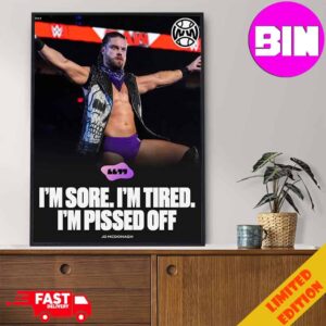 JD Mcdonagh Hasn’t Been Enjoying His Time Lately With The Judgment Day WWE Raw Home Decor Poster Canvas